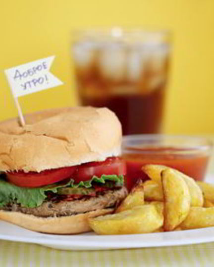 Рецепт гамбургера с картошкой