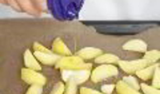 гамбургер с картошкой