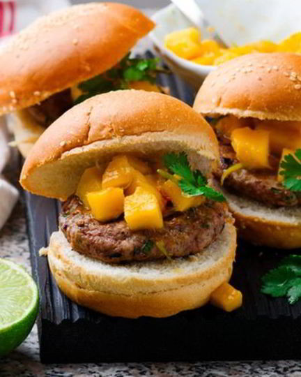 Рецепт карри бургер с манго