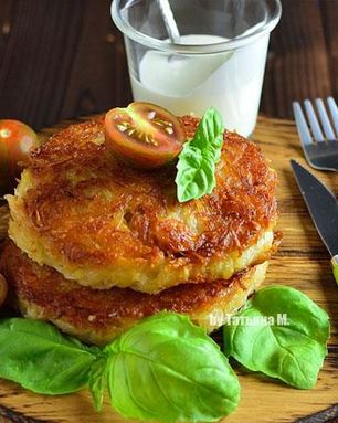 Картофельные бургеры с мясной начинкой