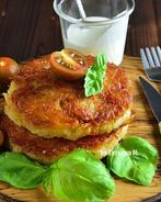 Картофельные бургеры с мясной начинкой