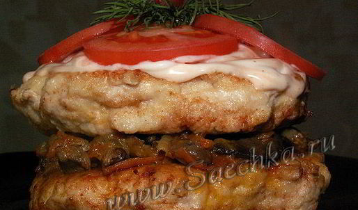 котлета куринбургер
