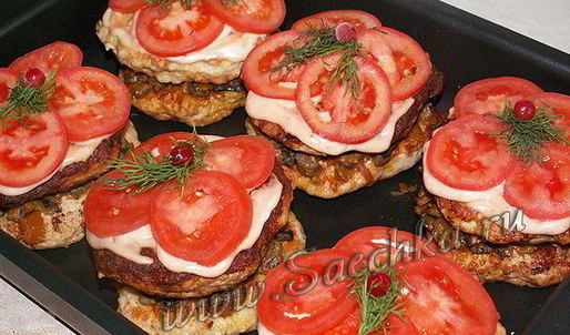 котлета куринбургер