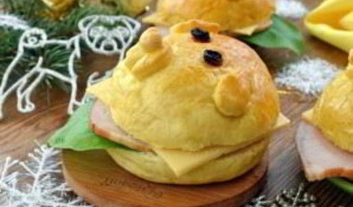 новогодний бургер