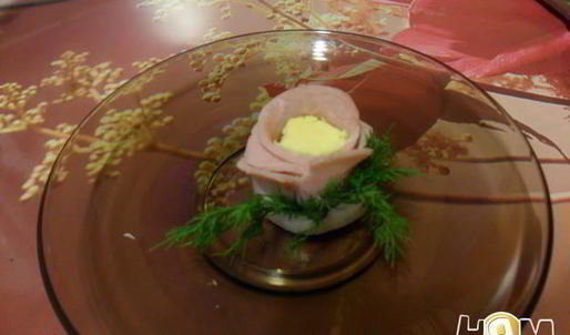 бутерброд букетик