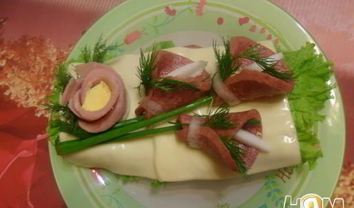 бутерброд букетик