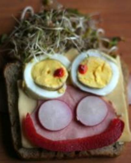 Рецепт бутерброда-человечка