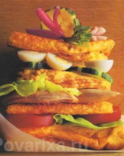 Рецепт бутерброда из яичницы