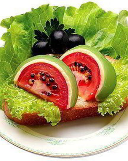 Рецепт бутерброда с арбузом