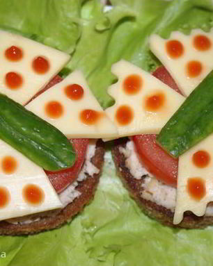 Бутерброд с куриной начинкой