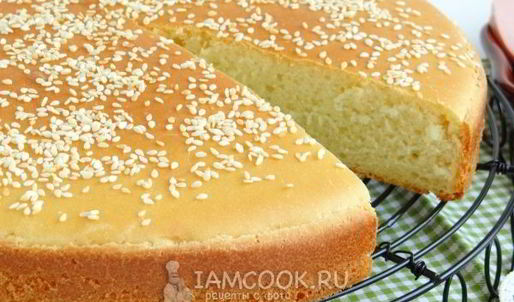 бутербродная лепешка с кунжутом