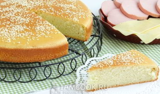 бутербродная лепешка с кунжутом