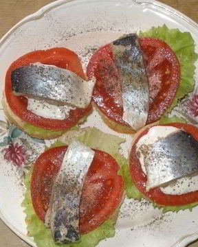 Бутерброды открытые