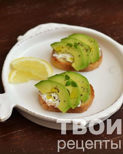 Рецепт бутербродов с авокадо