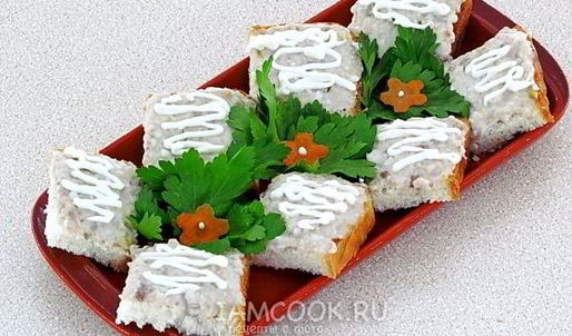 бутерброды с форшмаком