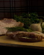 Бутерброды с грудинкой