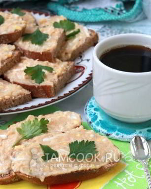 Бутерброды с икрой сайды