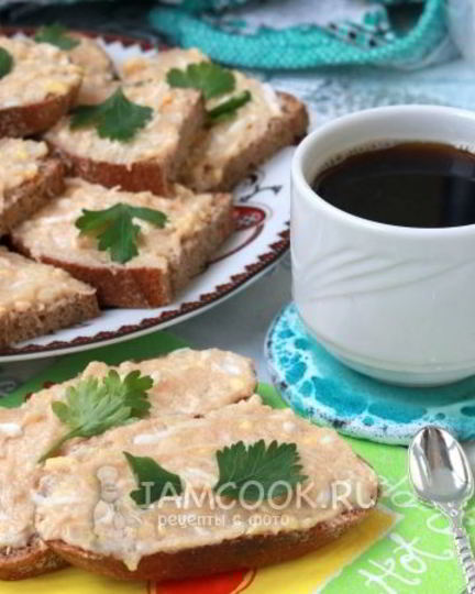 Рецепт бутербродов с икрой сайды