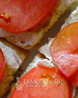 Бутерброды с кабачками и помидорами