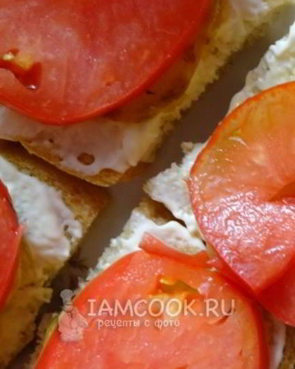 Рецепт бутербродов с кабачками и помидорами