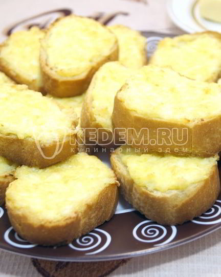 Рецепт бутербродов с сыром в духовке