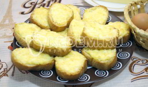 бутерброды с сыром в духовке