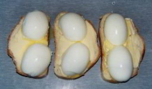 бутерброды с яйцом и сыром