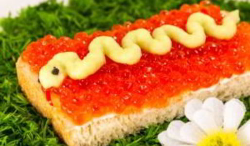 бутерброды змейка