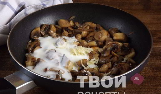 горячие бутерброды с грибами