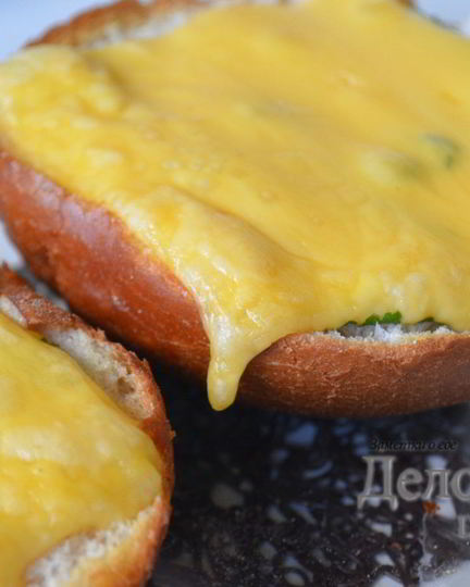 Рецепт горячих бутербродов с сыром