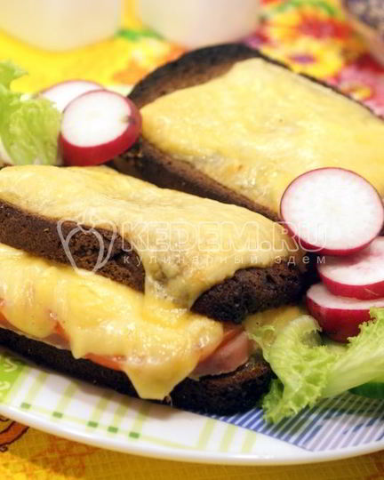 Рецепт горячего бутерброда с сыром