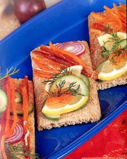 Рецепт острых бутербродов с семгой, лососем, форелью