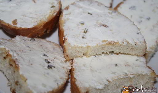 праздничные бутерброды с лососем и творожным сыром