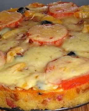 Русская пицца-бутерброд в микроволновке