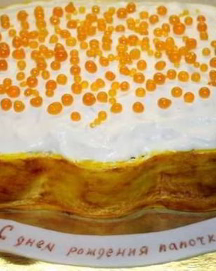 Рецепт торта бутерброд с икрой