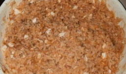 фаршированные кальмары с рисом и яйцом