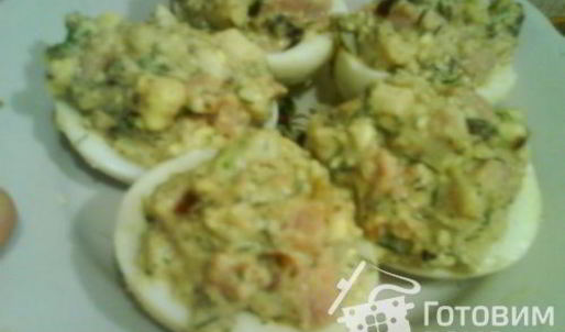 яйца фаршированные ветчиной