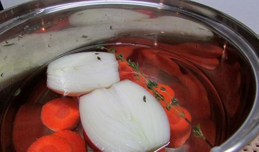 филе камбалы в апельсиновом желе