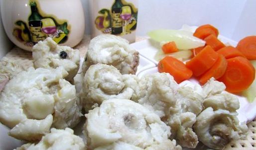 филе камбалы в апельсиновом желе