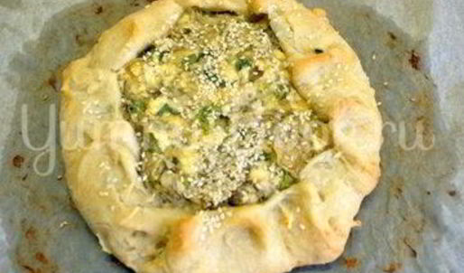 галета с баклажанами и сыром