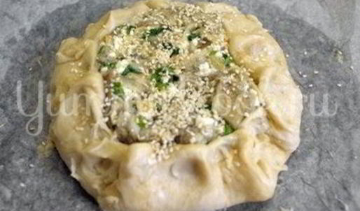 галета с баклажанами и сыром