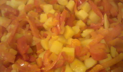 горячая закуска из овощей