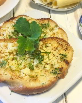 Гренки с сыром