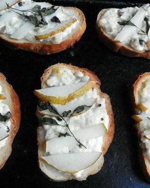 Гренки с творогом