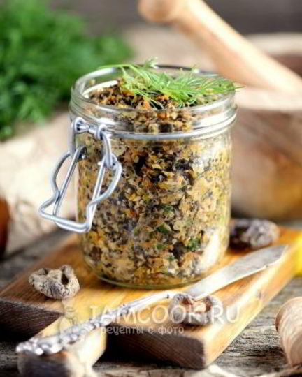 Рецепт грибной икры из сушеных и свежих грибов