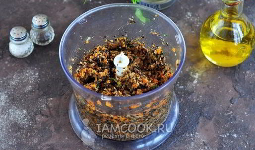 грибная икра из сушеных и свежих грибов