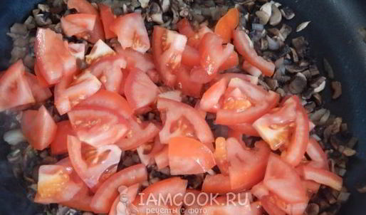 грибная икра с помидорами