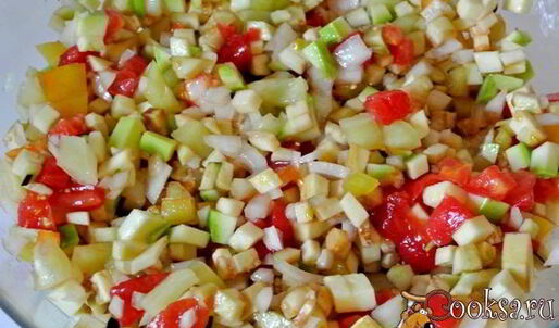 икра овощная в духовке