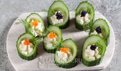 икра с огурцами