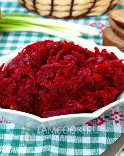 Рецепт икры свекольной